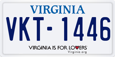 VA license plate VKT1446