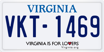VA license plate VKT1469