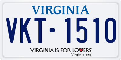 VA license plate VKT1510