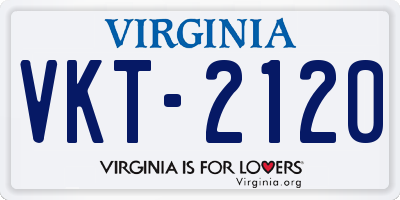 VA license plate VKT2120