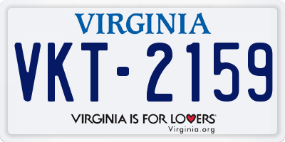 VA license plate VKT2159