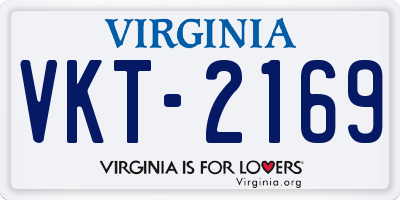 VA license plate VKT2169
