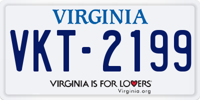 VA license plate VKT2199