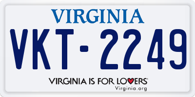 VA license plate VKT2249