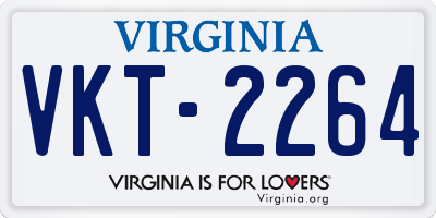 VA license plate VKT2264