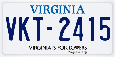 VA license plate VKT2415