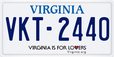 VA license plate VKT2440