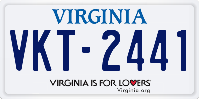 VA license plate VKT2441