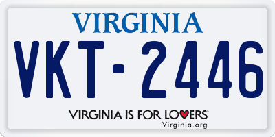 VA license plate VKT2446