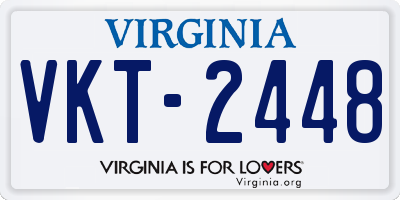 VA license plate VKT2448
