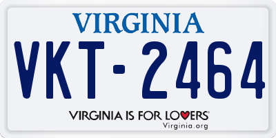 VA license plate VKT2464