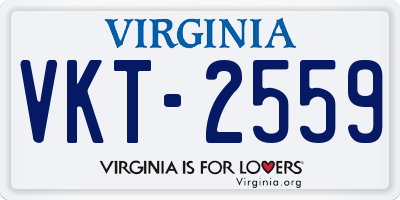 VA license plate VKT2559