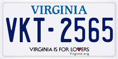 VA license plate VKT2565