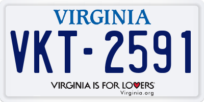 VA license plate VKT2591