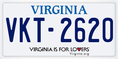 VA license plate VKT2620