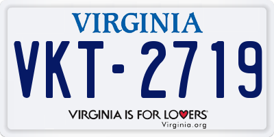 VA license plate VKT2719