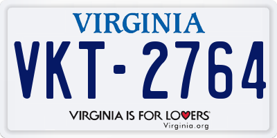 VA license plate VKT2764