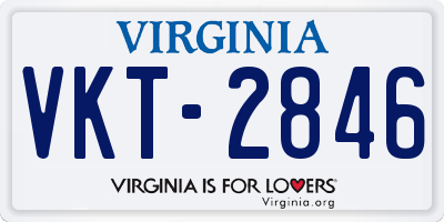 VA license plate VKT2846