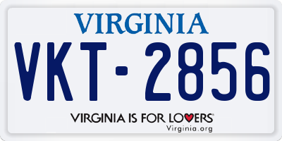 VA license plate VKT2856