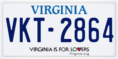 VA license plate VKT2864