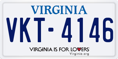 VA license plate VKT4146