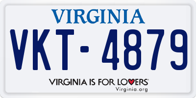 VA license plate VKT4879