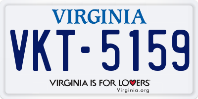 VA license plate VKT5159
