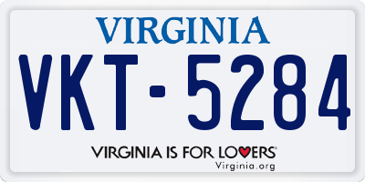 VA license plate VKT5284