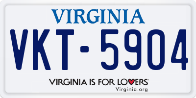 VA license plate VKT5904