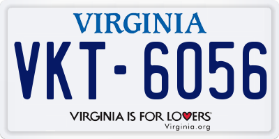 VA license plate VKT6056