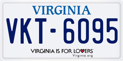 VA license plate VKT6095
