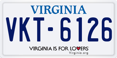 VA license plate VKT6126