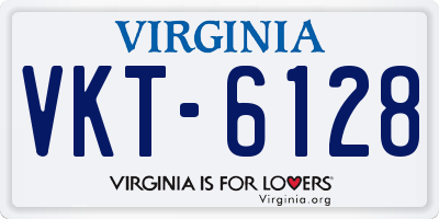 VA license plate VKT6128