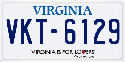 VA license plate VKT6129