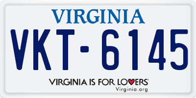 VA license plate VKT6145