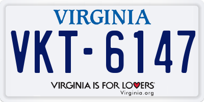 VA license plate VKT6147