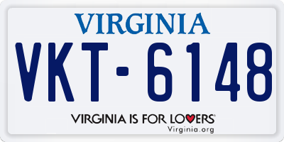 VA license plate VKT6148