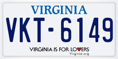 VA license plate VKT6149