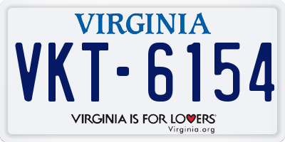VA license plate VKT6154