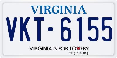 VA license plate VKT6155