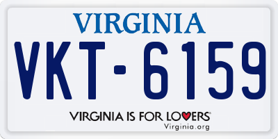 VA license plate VKT6159