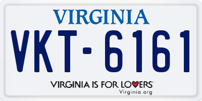 VA license plate VKT6161