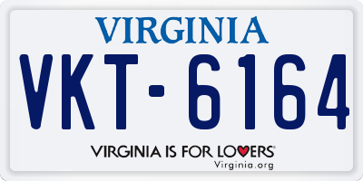 VA license plate VKT6164