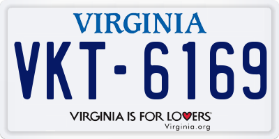 VA license plate VKT6169