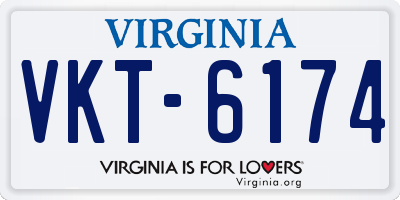 VA license plate VKT6174