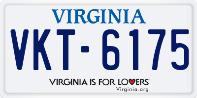 VA license plate VKT6175