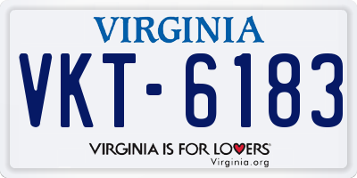 VA license plate VKT6183