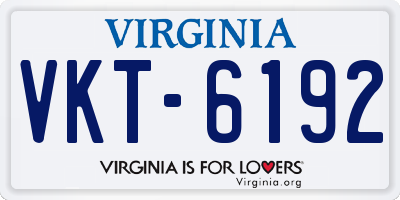 VA license plate VKT6192