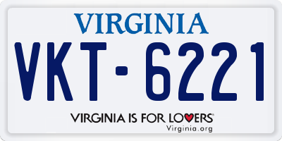 VA license plate VKT6221