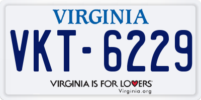 VA license plate VKT6229